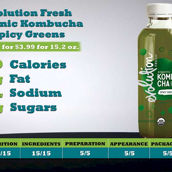 Evolution Fresh Organic Kombucha Spicy Greens