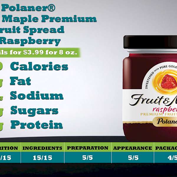 Polaner® Fruit & Maple Premium Fruit Spread Raspberry
