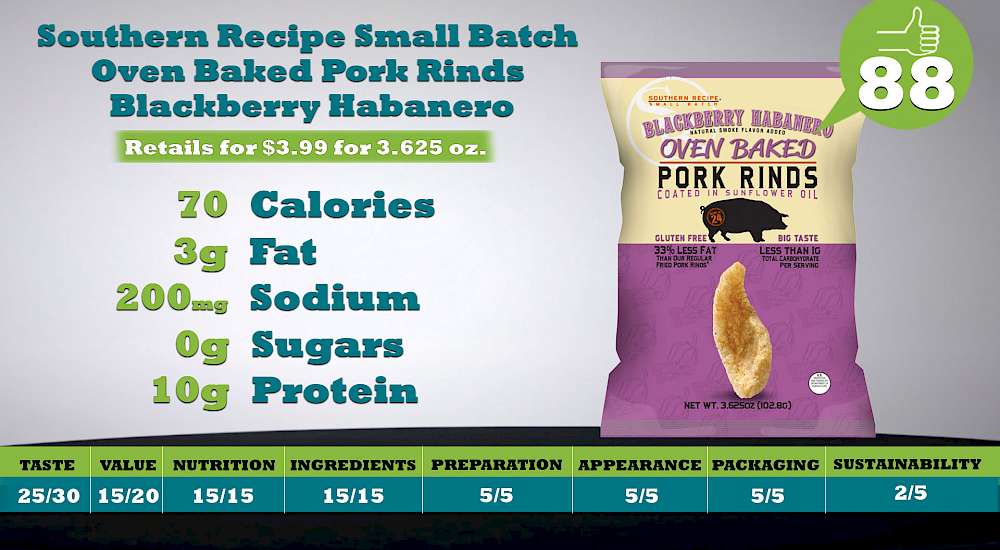 Southern Recipe Small Batch Oven Baked Pork Rinds Blackberry Habanero