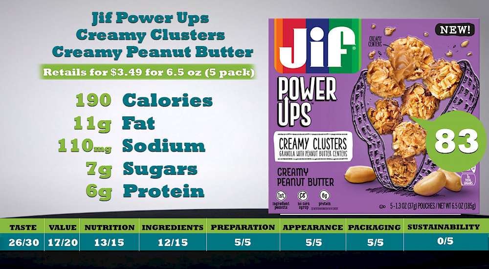 Jif Power Ups Creamy Clusters Creamy Peanut Butter