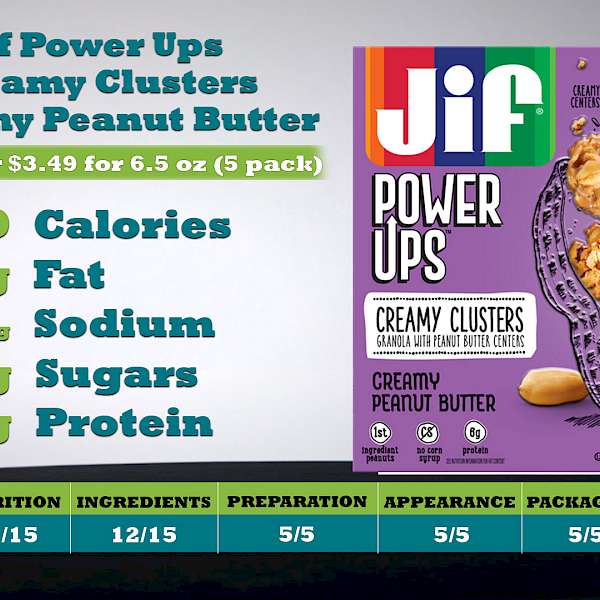 Jif Power Ups Creamy Clusters Creamy Peanut Butter