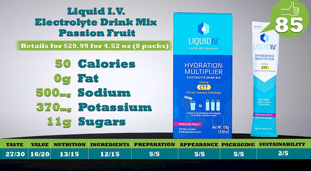 Liquid I.V. Electrolyte Drink Mix Passion Fruit