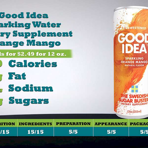 Good Idea Sparking Water Dietary Supplement Orange Mango