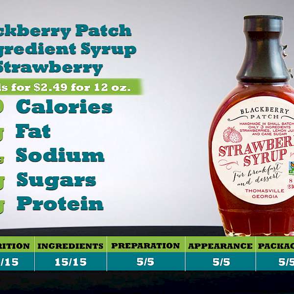 Blackberry Patch 3 Ingredient Syrup Strawberry