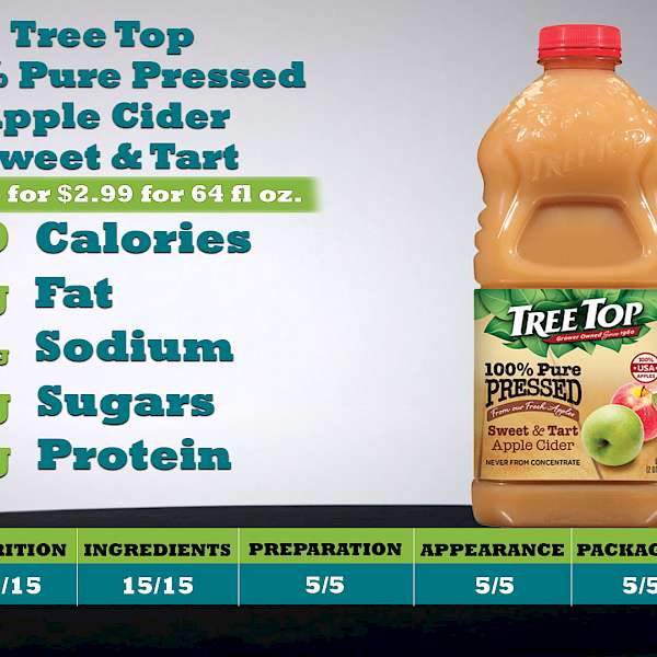 Tree Top 100% Pure Pressed Apple Cider Sweet & Tart