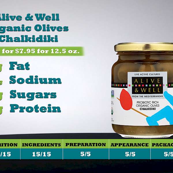 Alive & Well Organic Olives Chalkidiki