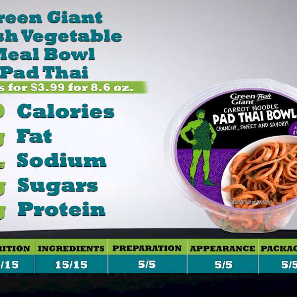 Green Giant Fresh Vegetable Meal Bowl Pad Thai