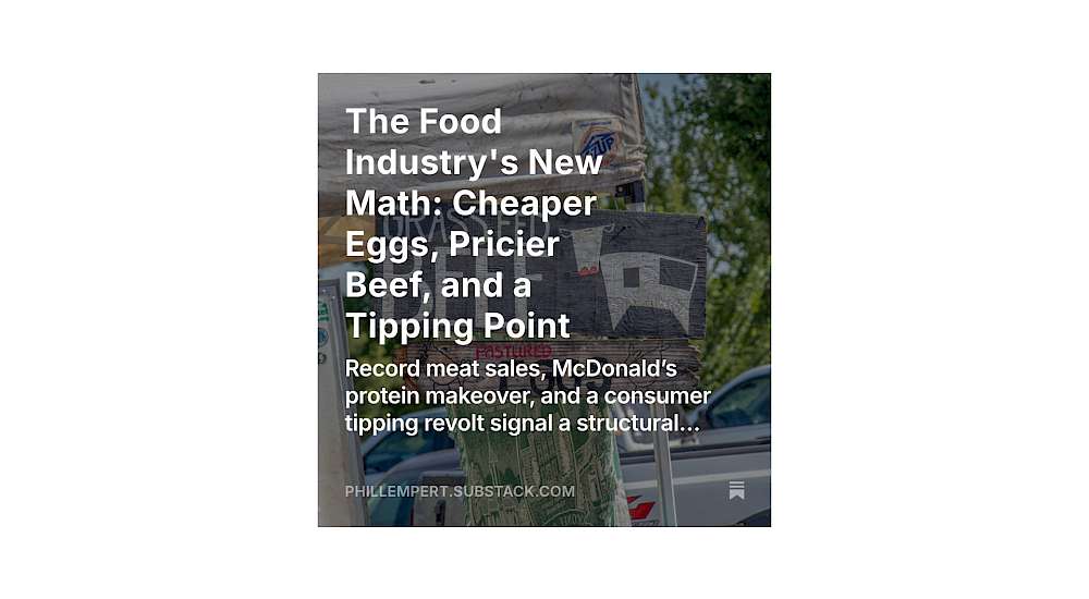 The Food Industry's New Math: Cheaper Eggs, Pricier Beef, and a Tipping Point