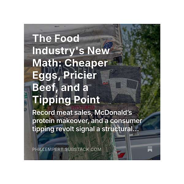 The Food Industry's New Math: Cheaper Eggs, Pricier Beef, and a Tipping Point