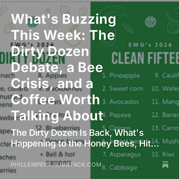 The Dirty Dozen Debate Continues - What You Need to Know, The Bee Crisis, and a Coffee Worth Talking About