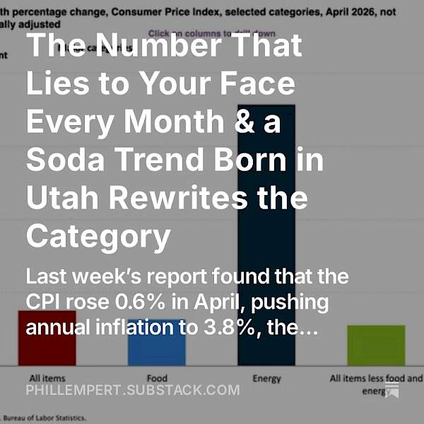 The Number That Lies to Your Face Every Month & a Soda Trend Born in Utah Rewrites the Beverage Category