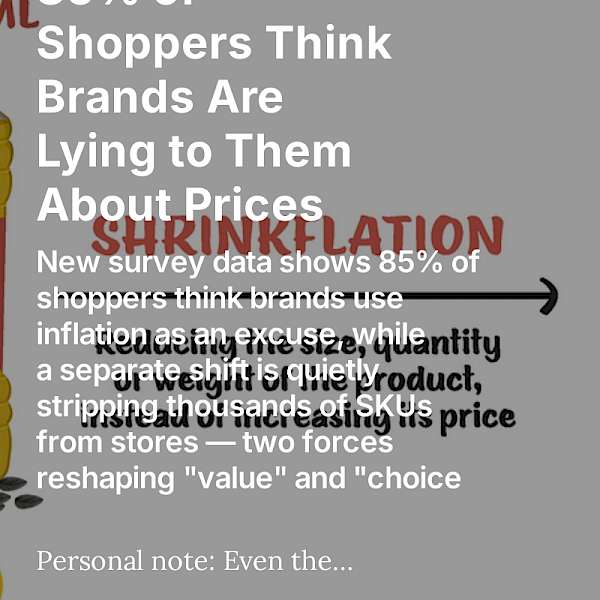 Today shoppers may not know the exact number of ounces that used to be in a bag of coffee, a box of cereal, or sheets in a package of paper towels but they know something is different