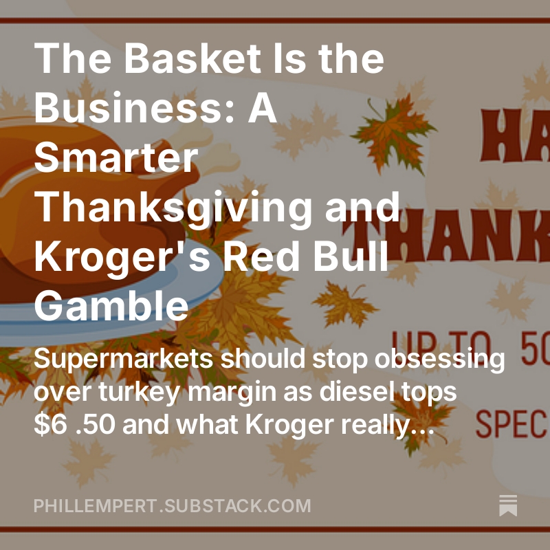 Nobody wakes up during Thanksgiving week thinking, “I have to run to go buy a turkey” because it’s always been there.