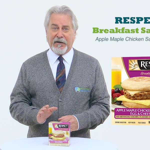 RESPECT Breakfast Sandwich Apple Maple Chicken Sausage, Egg & Cheese