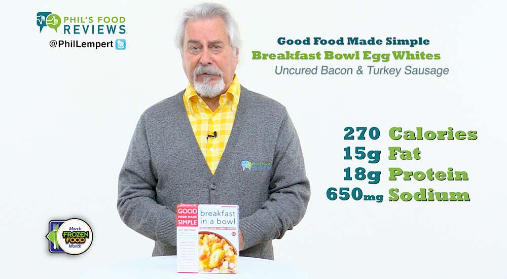 Good Food Made Simple Breakfast Bowl Egg Whites, Uncured Bacon & Turkey Sausage