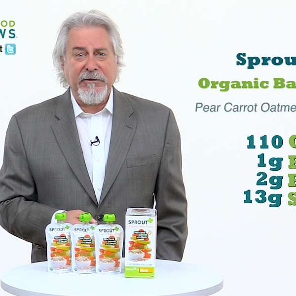 Sprout Organic Baby Food Pear Carrot Oatmeal with Maple