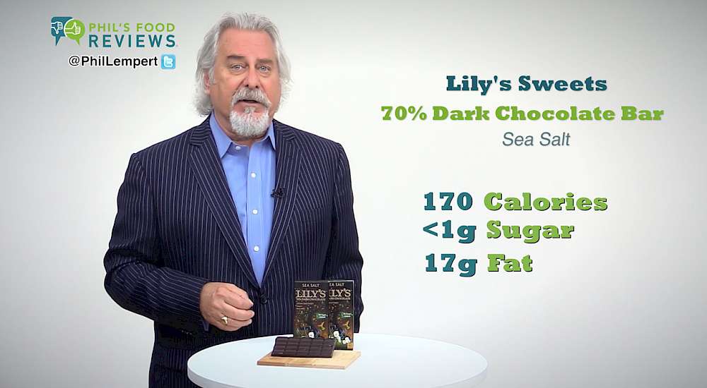 Lily's Sweets 70% Dark Chocolate Bar Sea Salt