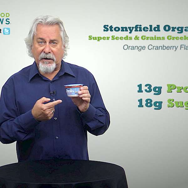 Stonyfield Organic Super Seeds & Grains Greek Yogurt Orange Cranberry Flax Seeds