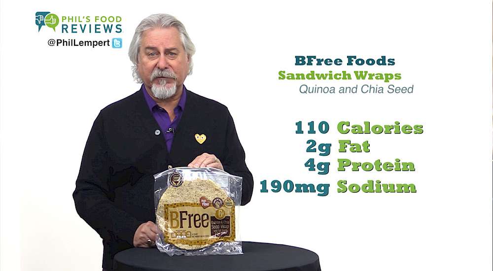 BFree Foods Sandwich Wraps Quinoa and Chia Seed Wrap with Teff and Flaxseeds