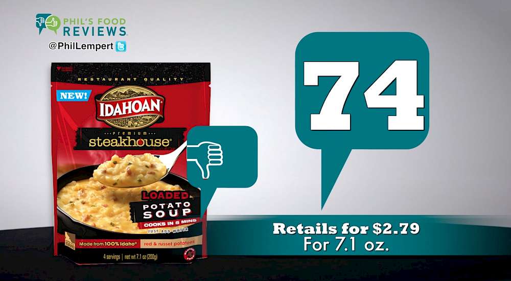 Idahoan Steakhouse Loaded Potato Soup is a MISS