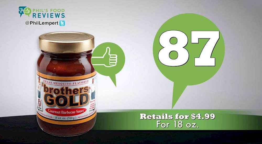 Brothers Gold Gourmet Barbecue Sauce Texas-Mesquite is a HIT